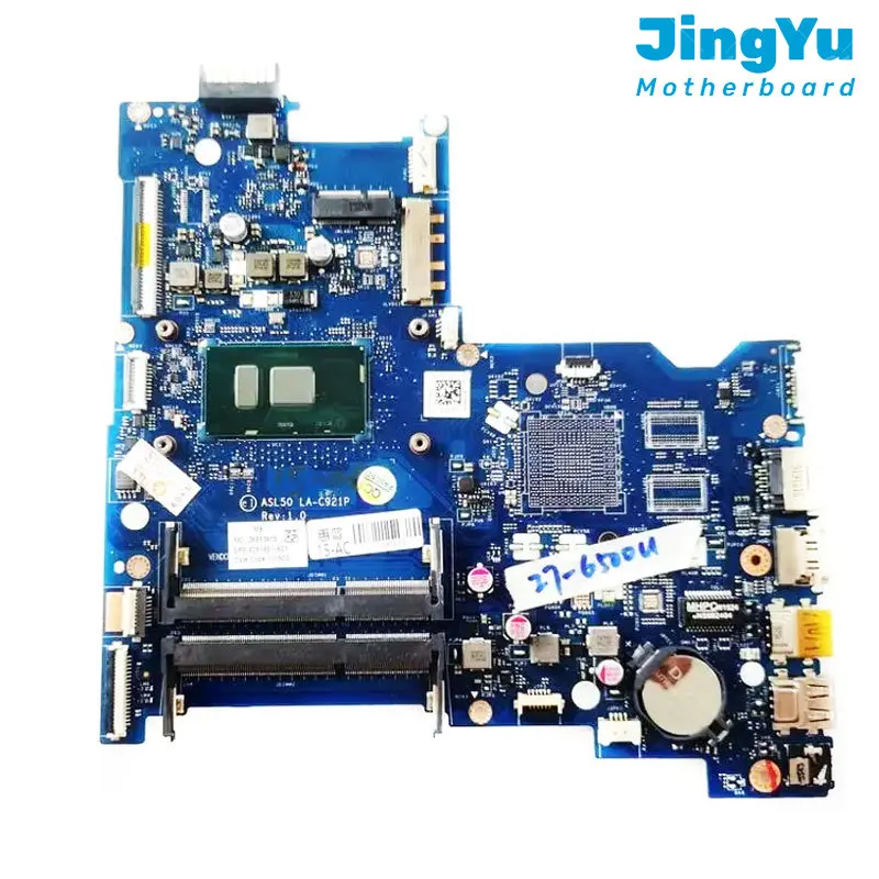 

For HP TPN-C125 15-AC Laptop Motherboard ASL50 LA-C921P Mainboard with I3-6100U I5-6200U I7-6500U UMA DDR3L