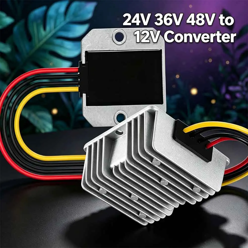Waterproof 24V 36V 48V to 12V DC Converter 5A-20A Car Step Down Reducer Regulator input 20V-60V Car Step Down RoHS Certificated