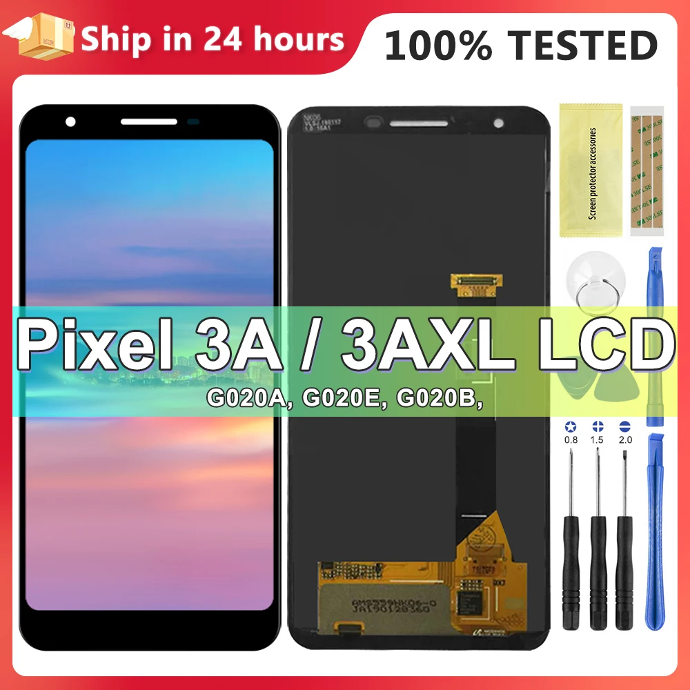 Super Amoled LCD For Google Pixel 3A XL 3AXL G020C LCD Display Screen+Touch Panel Digitizer For Google Pixel 3a G020A LCD