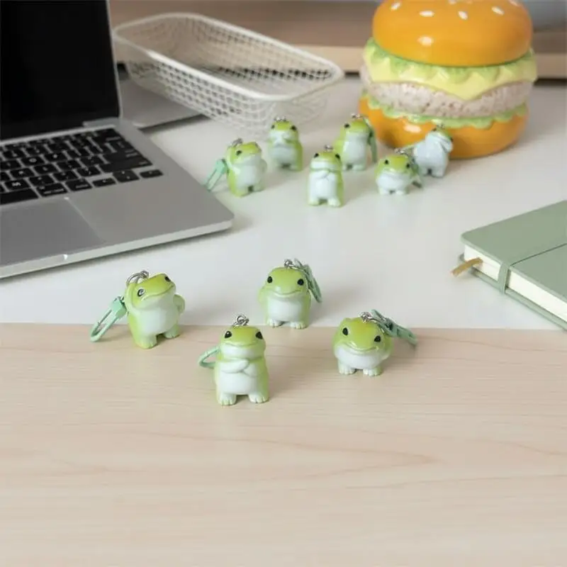 1-6-шт-Брелоки-животные-забавные-зеленые-лягушки-из-смолы-подвески-для-телефонов-аксессуары-для-изготовления-украшений-и-декора-сумок