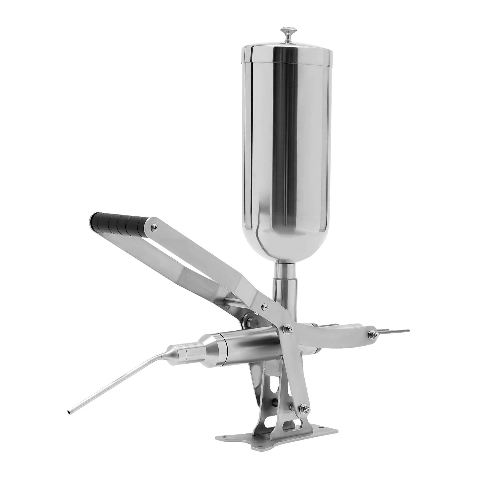 

Stainless Steel Donut Filling Machine 5l Capacity 4 Filling Pipes Manual Operation Suitable For Bakeries Restaurants Cafes