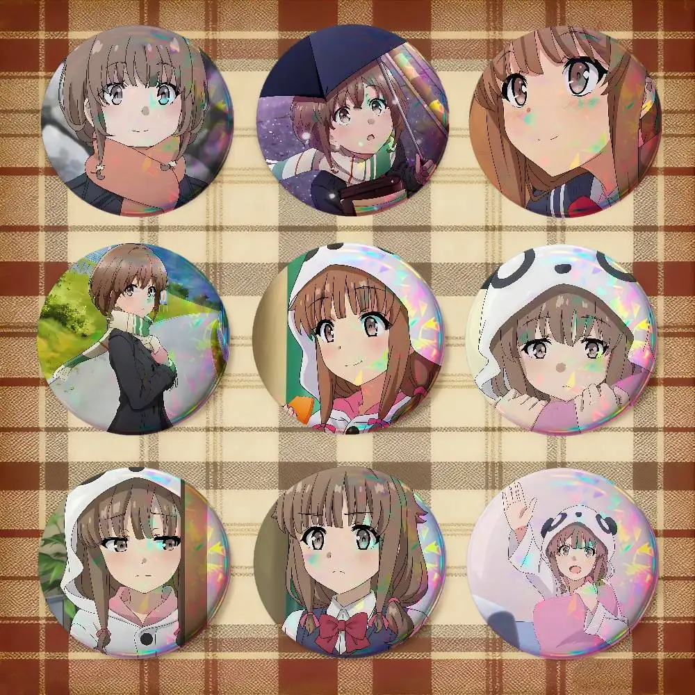 Azusagawa Kaede For Badge Custom Cartoon Lapel Pin Metal Brooch Badges For Backpack Clothing Decoration