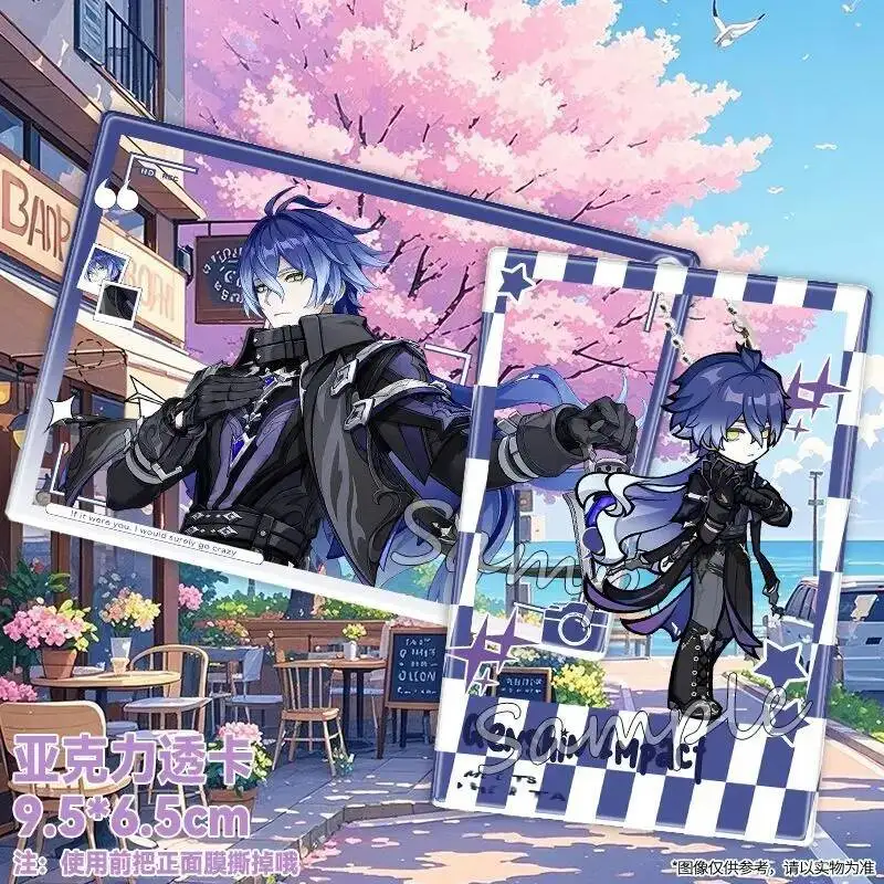 

Game Anime Genshin Impact Flins Lauma Acrylic Transparent Lomo Card Mini Postcard Photo Cards Acg Fans Christmas Present