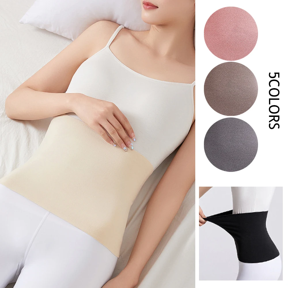 Elastic Cotton Cloth Unisex Thermal Waist Support Abdomen Back Pressure Warmer Inner Wear Winter Cummerbund Support Pressure