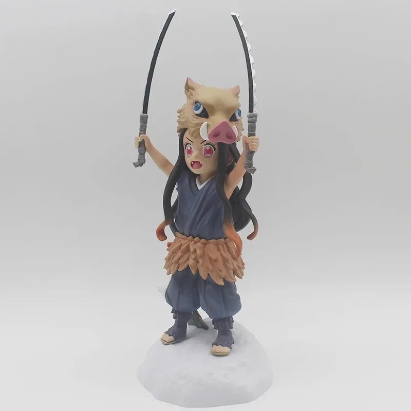 

In Stock Demon Slayer Kamado Nezuko COS Lnosuke Ver. 20.5cm Cute Standing Pig Head Model Desktop Ornament Gift Toys Collection