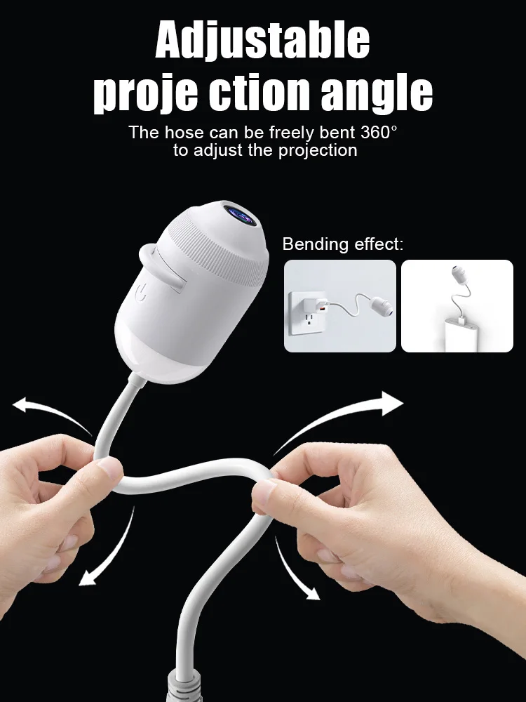USB Starry Sky Projector Night Light 360 Bendable Flexible Hose HD Projection Car Bedroom Decor Lamp Replaceable Pattern Films