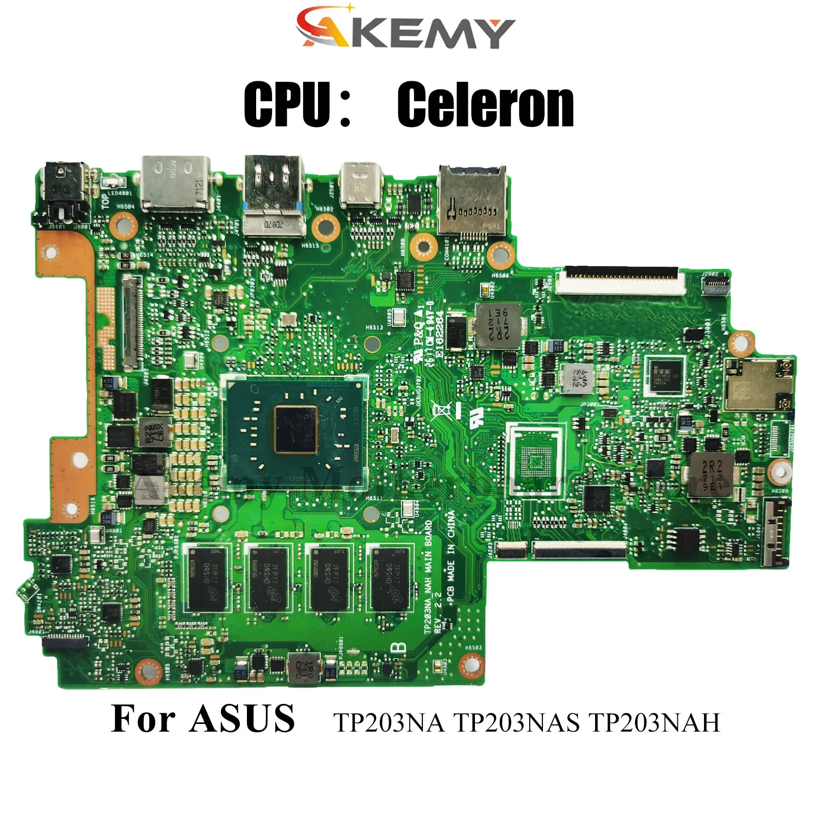 

TP203NA Материнская плата для ноутбука ASUS VivoBook Flip TP203NAH TP203NAS TP203NA TP203N Материнская плата с процессором Celeron 100% tests OK stk