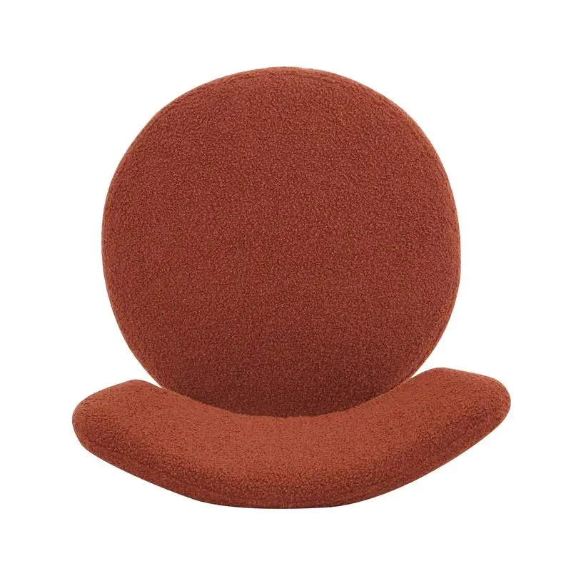 مجموعة من كرسيين لتناول الطعام منجدين باللون البرتقالي