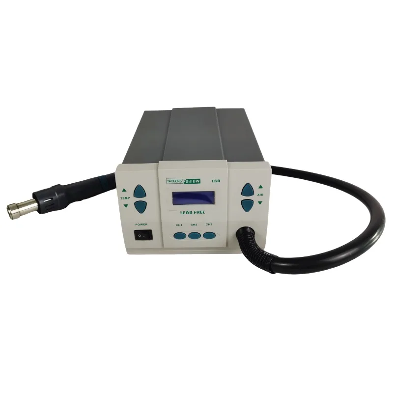 YAOGONG 861DW Stazione pistola ad aria calda digitale 250 cm/s Flusso d'aria 1000 W Controllo temperatura preciso 110 V/220 V