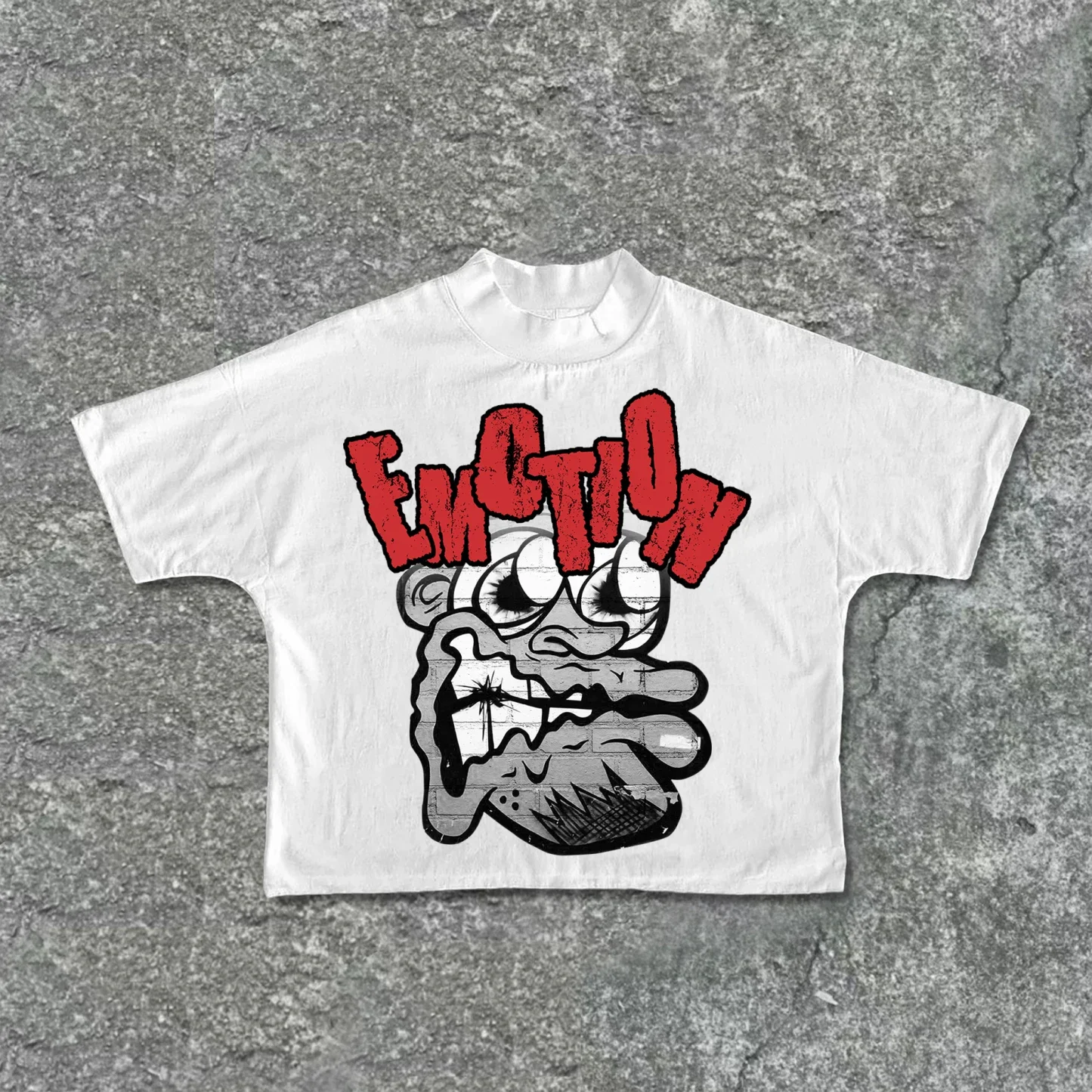 

Летняя винтажная футболка с короткими рукавами и графическим принтом монстра в уличном стиле, крутой дизайн, летняя мужская и женская повседневная одежда в стиле ретро