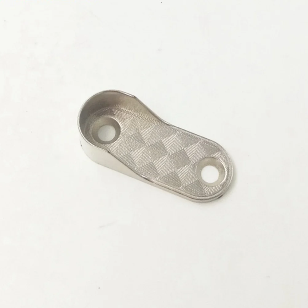 

6pcs Oval Closet Rod End Supports Cast Metal Wardrobe Tube Bracket Hanging Rod Holder Clothes Storage Hardware Accessories