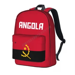 Unisex Backpack Angola Flag Angolan Stitch Schoolbag Messenger Bag Case Laptop Travel Bag Mochila Gift