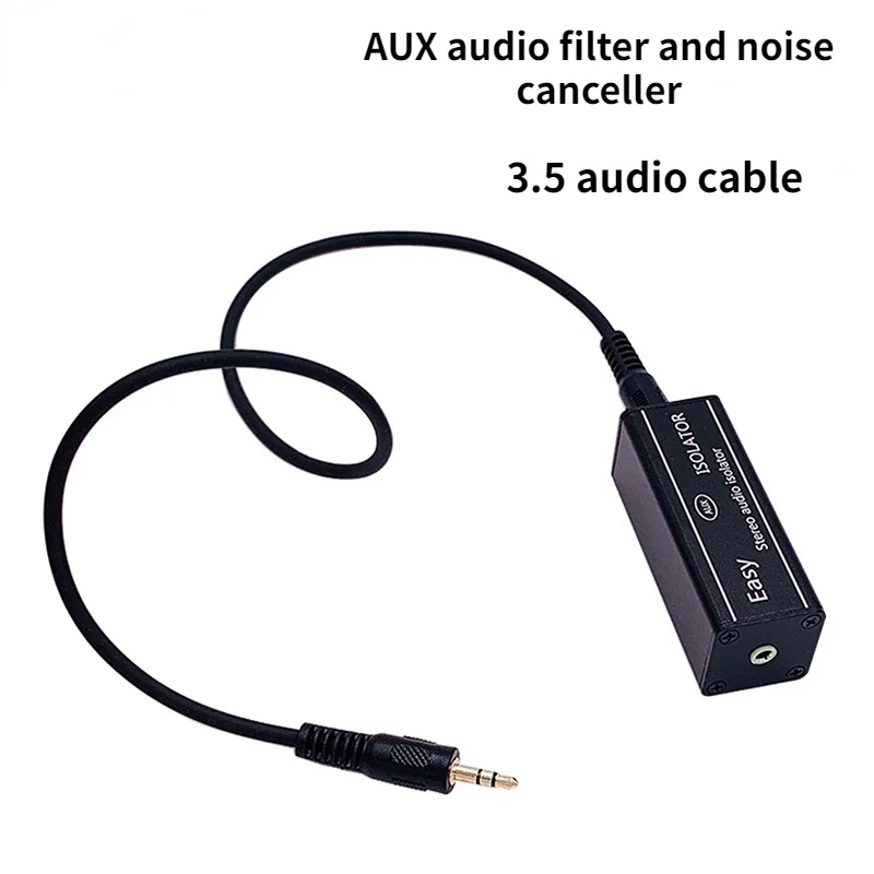 3.5 Audio Isolator, Noise Filter, Eliminate Sound Current,  Common Ground , Computer, AUX Noise Reducer