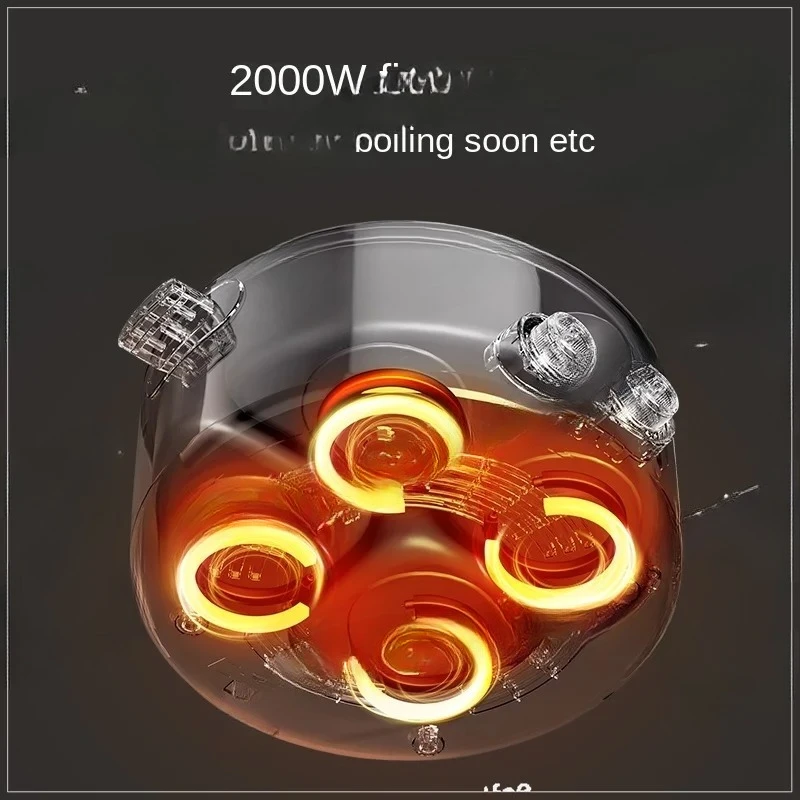 for Electric Chafing Dish Four-Grid Multi-Functional Household 6 Liters  Capacity Integrated Hot Pot Electric Caldron