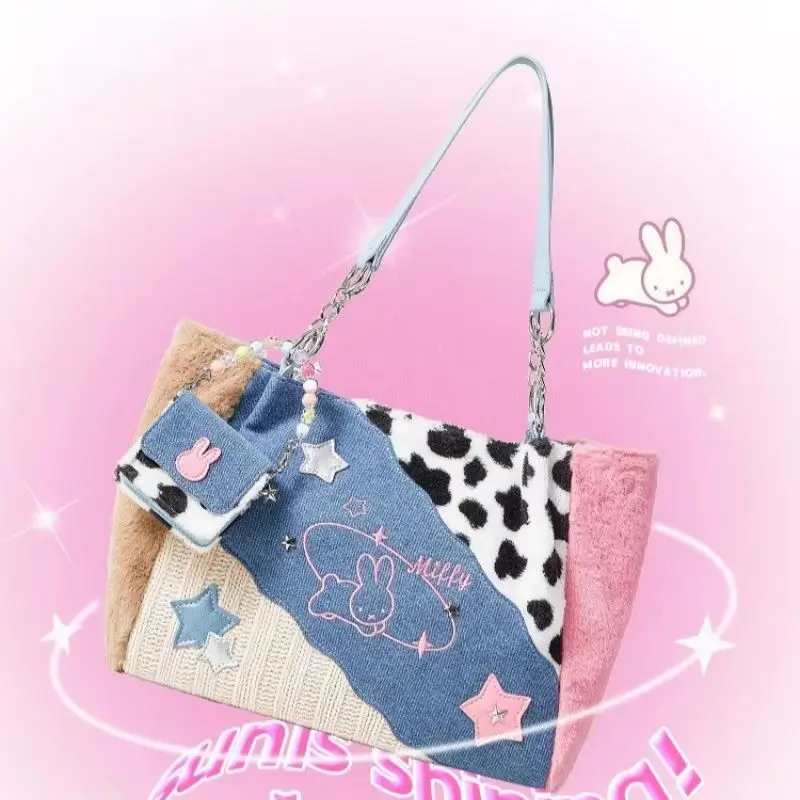 Miffy Tote Bag New Stys Large Capacity Single Shoulder Handbag