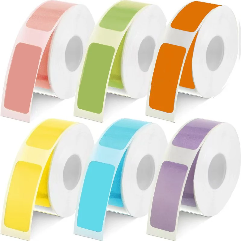 Colorful Label Thermal Paper Sticker For Portable Printer Phomemo D30 D30S D35 Marklife P15 Waterproof Label Paper