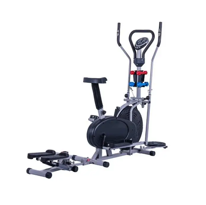 

Factory Wholesale New Multi-functional Elliptical Machine with Dumbbell Trainer Exercise Bike Treadmill Space Walking Stepper.