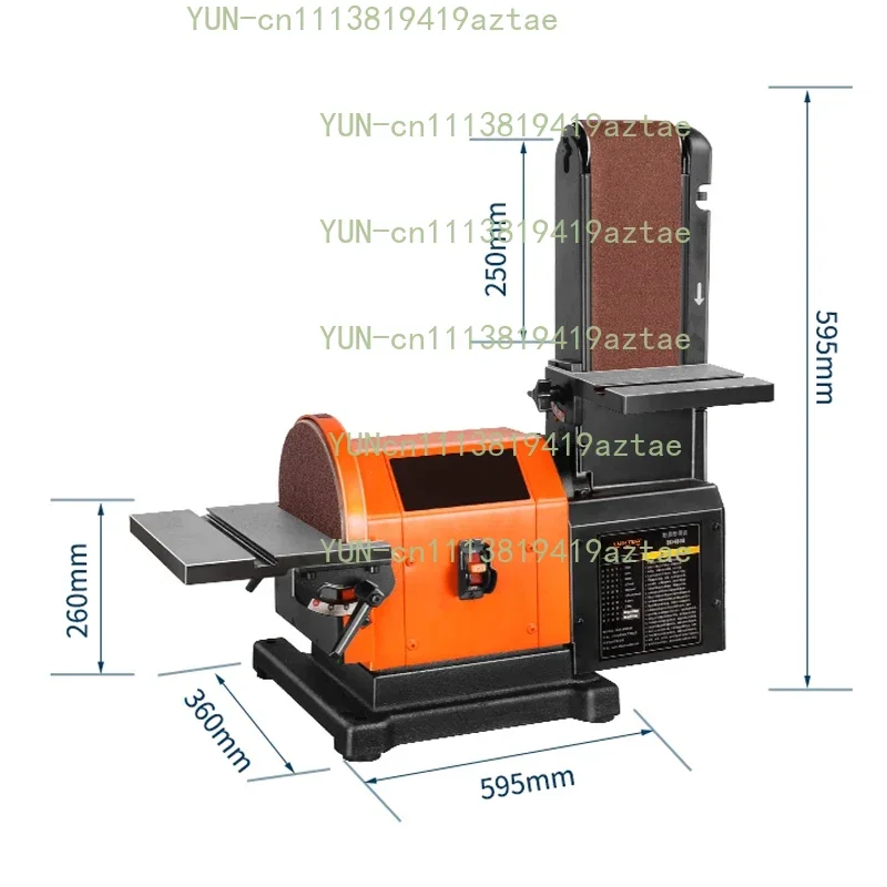 1pc 900w Abrasive Disc Sanding Belt Machine High-power Sanding Machine Desktop Woodworking Grinding Wheel Sanding And Polishing