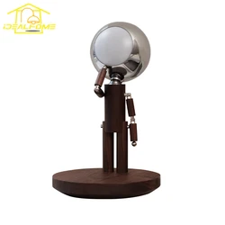 Cartoon Moon Penalty Station Table Lamp with USB Rechargeable Solid Wood Atmosphere Stepless Dimming Desk Lighte Bedroom Bedside