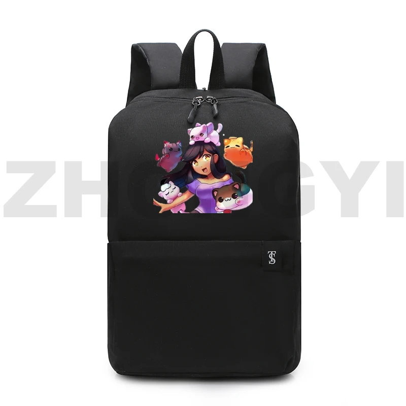 Desenhos animados com zíper de volta pacote de viagem aphmau mochilas para a escola adolescentes meninas mochilas para mujer anime como um gato bookbag estudante