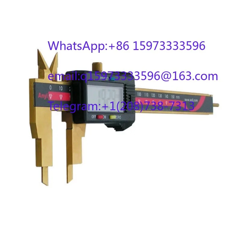 Upgradable Multi Function Titanium Digital Caliper for Hole Distance Groove Width Edge and Pipe Wall Thickness