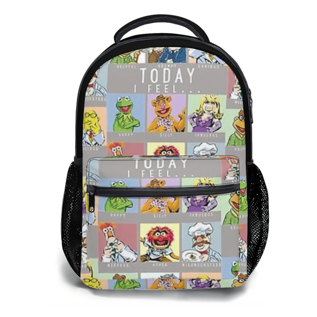 

90s T-Shirt,The Muppets Today I Fell Box Up Versatile Backpack Large Capacity Waterproof Backpack Washable Computer Bag Unisex