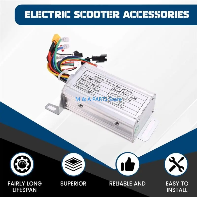 

U1JF Intelligent 36V 350W Удлиненный кабель контроллера Scooter Scooter предлагает интеллектуальное управление скоростью и