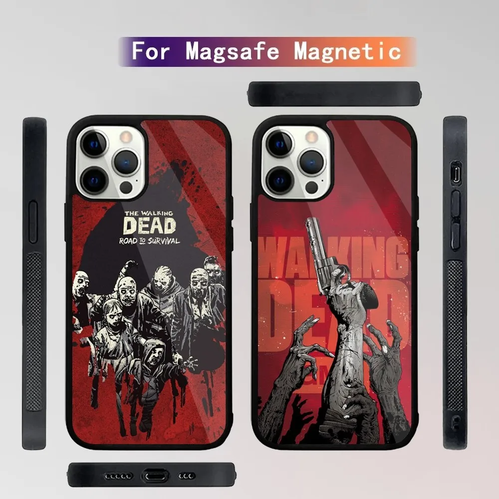 The W-Walking Dead  Phone Case For iPhone 15,14,13,12,11,Plus,Pro,Max Mini Magsafe Magnetic Wireless Charging