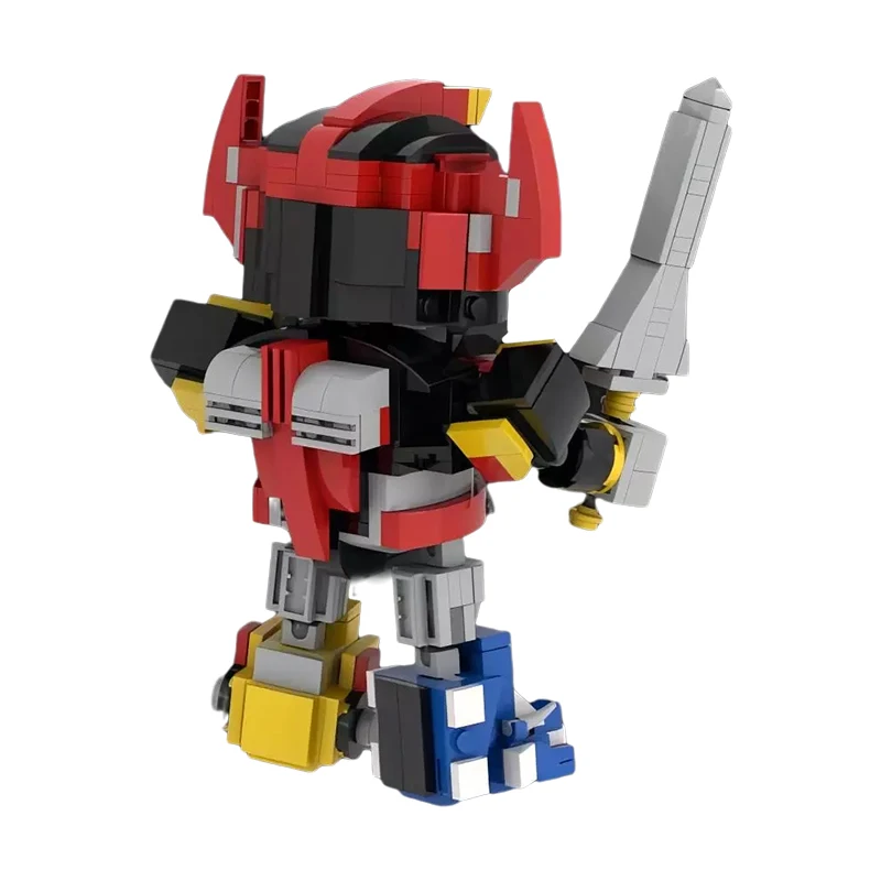 MOC Powered Deformation Mecha Tiger Zord Robot Building Block Set For Morphin Dinosaur Team Rangers Bricks Megazord Children Toy