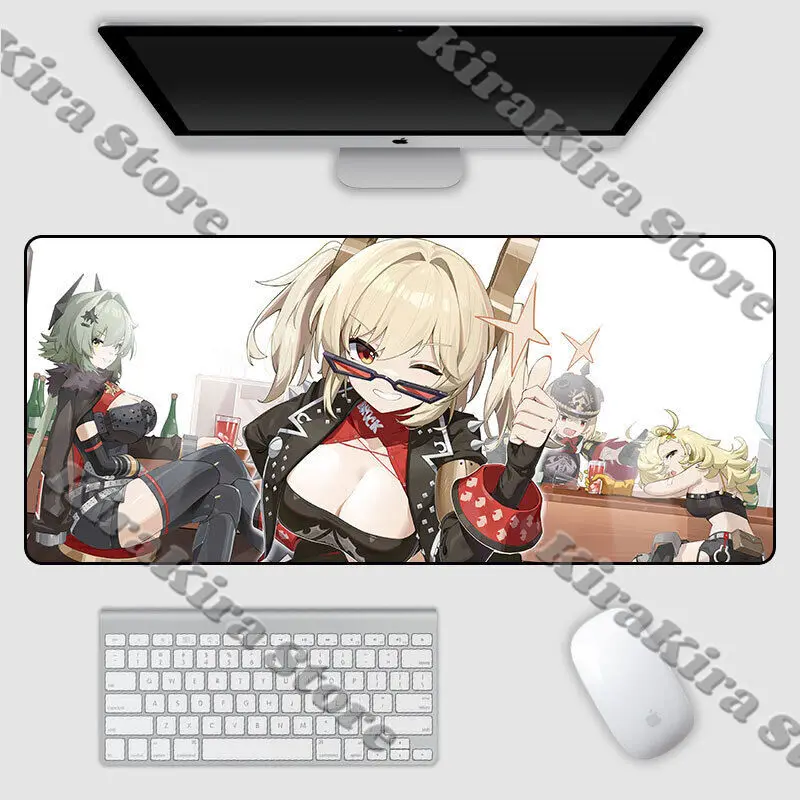 Hoshimi Miyabi Zenless Zone Zero Mouse Pad Large Anime Burnice Whita Table Mat Von Lycaon Cosplay Desktop Mats Placemat Decor