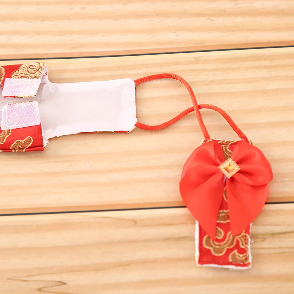 الببغاء حفاضات الطيور بانت الحيوانات الأليفة تحلق دعوى ل كوكاتيل الببغاء خفيفة الوزن قابل للغسل قابلة لإعادة الاستخدام شيك Bowknot تصميم أحمر حجم S