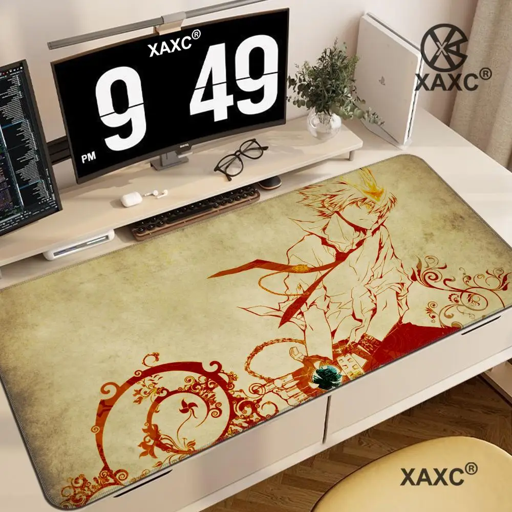 Anime H-HITMAN R-REBORN Mouse Pad Large Keyboard Mouse Desk Pad XXL Non-Slip Rubber Gaming Mouse Pad