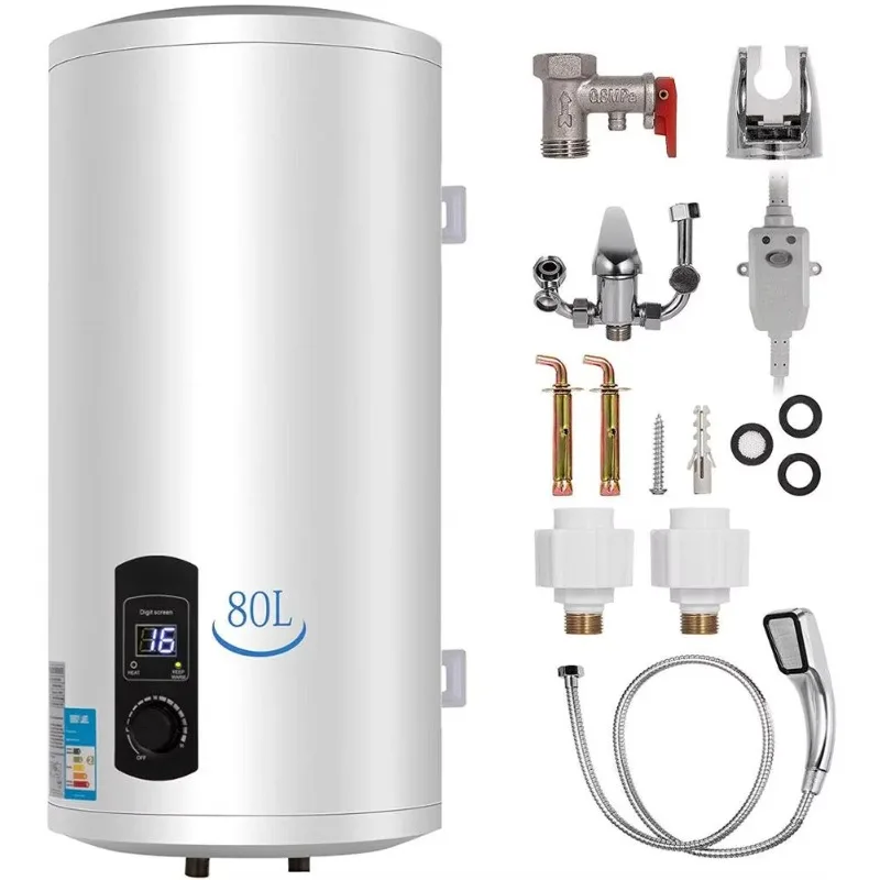 

2KW 80L electric water heater boiler cylinder tank kitchen water storage water heater