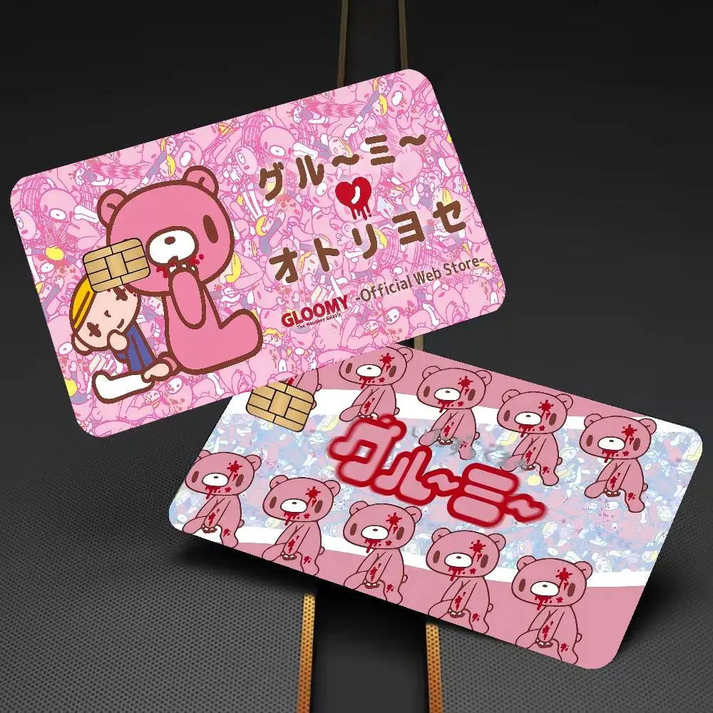 Cartoon G-gloomy Bear Diy Credit Debit Card Sticker Party Sticker Decoration Waterproof Small Chip Card Skin Sticker