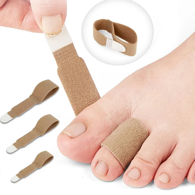 1 Pair Toe Separator Splint Toe Hallux Valgus Corrector Bandage Wraps Finger Straightener Foot Stretcher Foot Care Tool