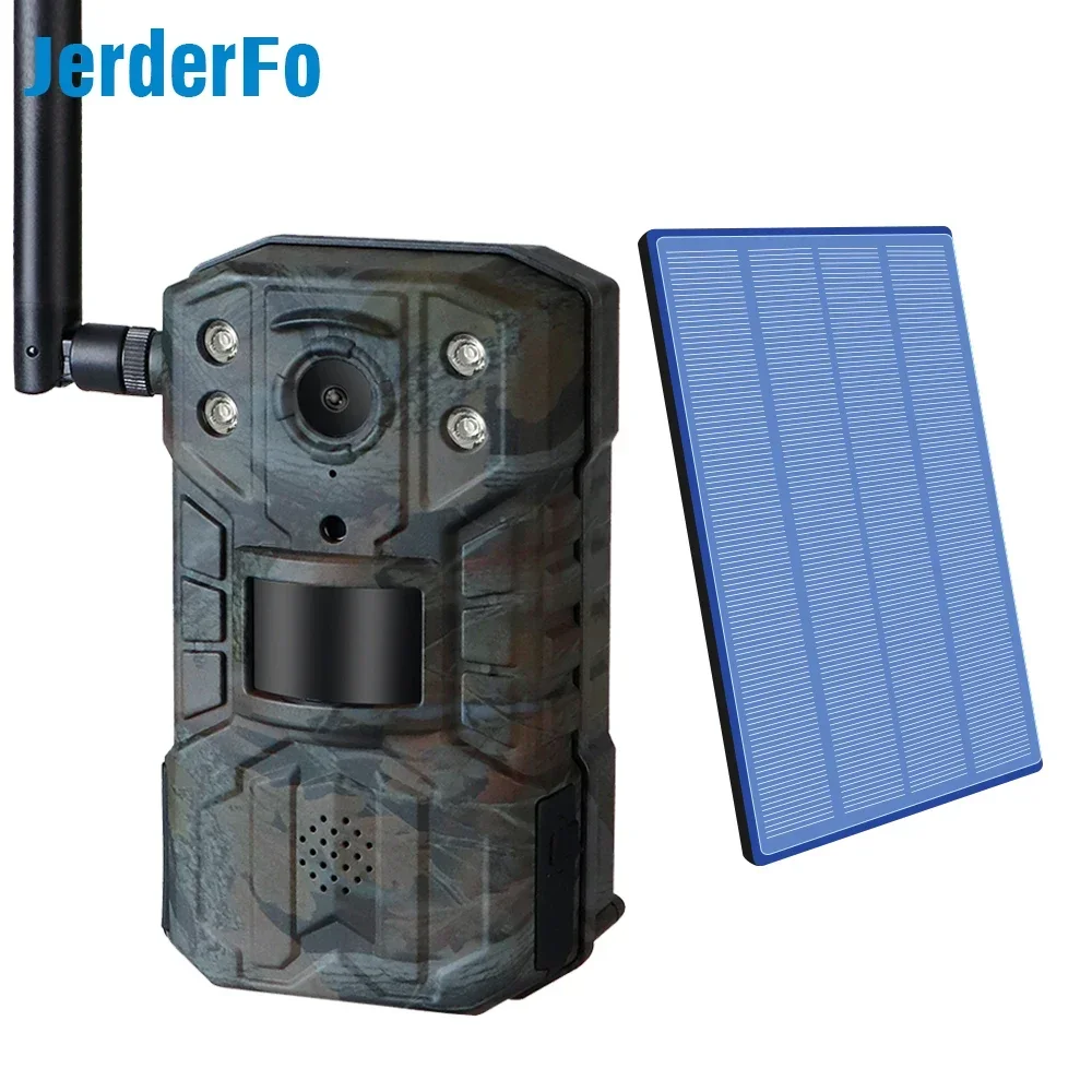 JerderFo Ucon H2 H6 Cellular 4g Lte Deer Hunting Camera Long Battery Life Game Camera Trail Camera Wildlife No Glow Solar Panel