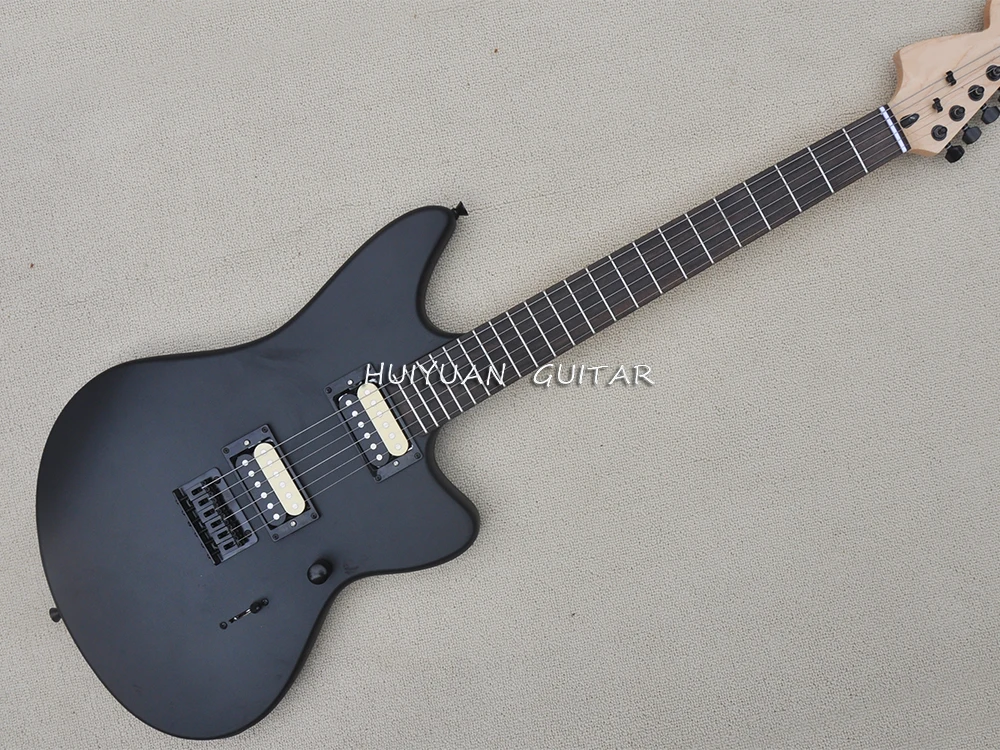 

6 Strings Matte Black Electric Guitar with Humbuckers Pickups,Rosewood Fretboard,Can be Customized