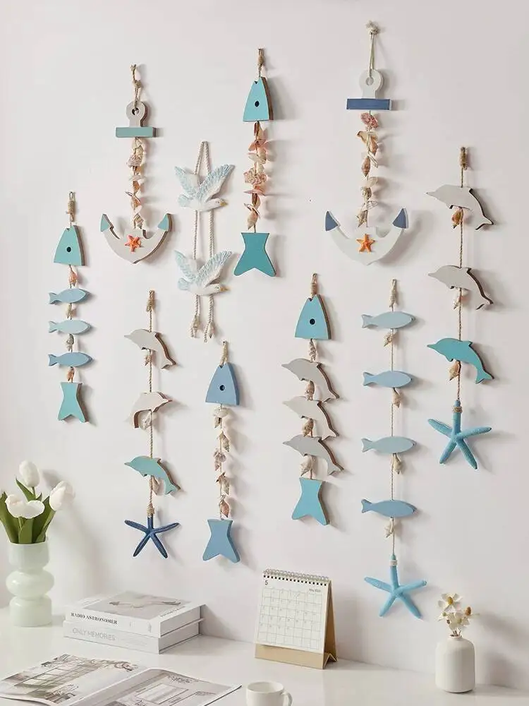 Mediterranean Ocean Theme Fish String Fish-shaped Pendant Kindergarten Hanging Ornament Hallway Decoration Pendant Living Room