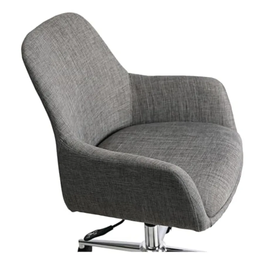 كرسي مهام منتصف القرن بتصميم مريح للمكاتب المنزلية والمساحات التجارية يدعم ما يصل إلى 275 رطلًا مقعدًا قابل للتعديلًا #4