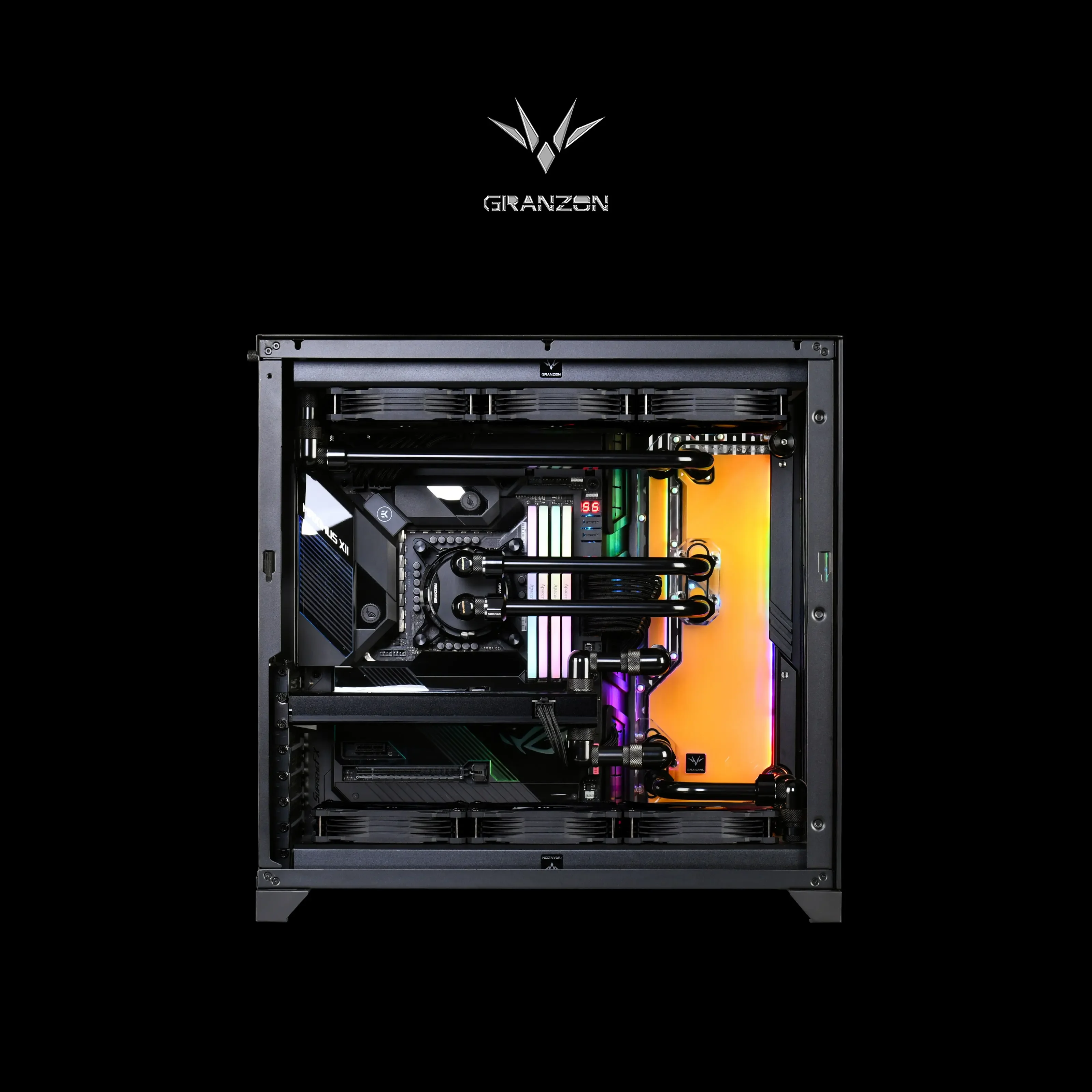 

Granzon GC-LAN-O11-D360 Acrylic Distro Plate /Board Reservoir for LIAN LI O11 Dynamic Computer Case /PC Cooling Combo DDC Pump