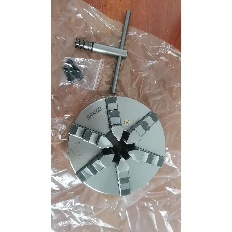 سانو 6 مخرطة الفك تشاك 200 مم نوع التمركز الذاتي K13-200 مخرطة معدنية يدوية تشاك