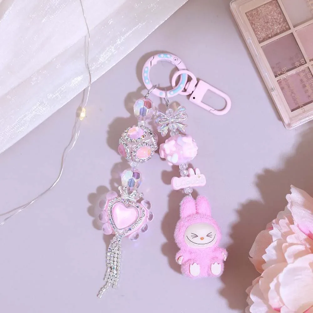 

Anime Peripheral Kawaii Cute LABUBU Cartoon Keychain Action Figure Pendant Backpack Decoration Friend Couple Festivals Gift