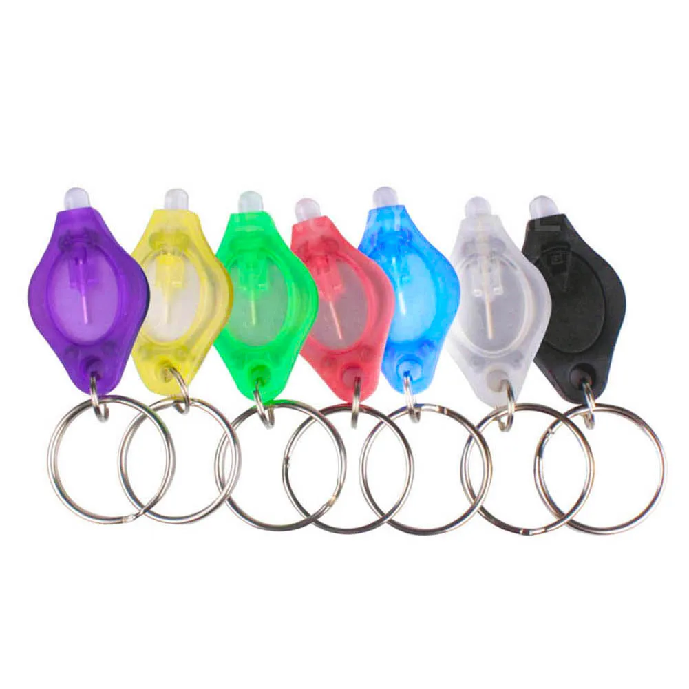 Keychain Light 10pcs Mini Keychain Squeeze Light Micro LED Flashlight Torch Emergency Key Ring Light for Outdoor Camping Hiking