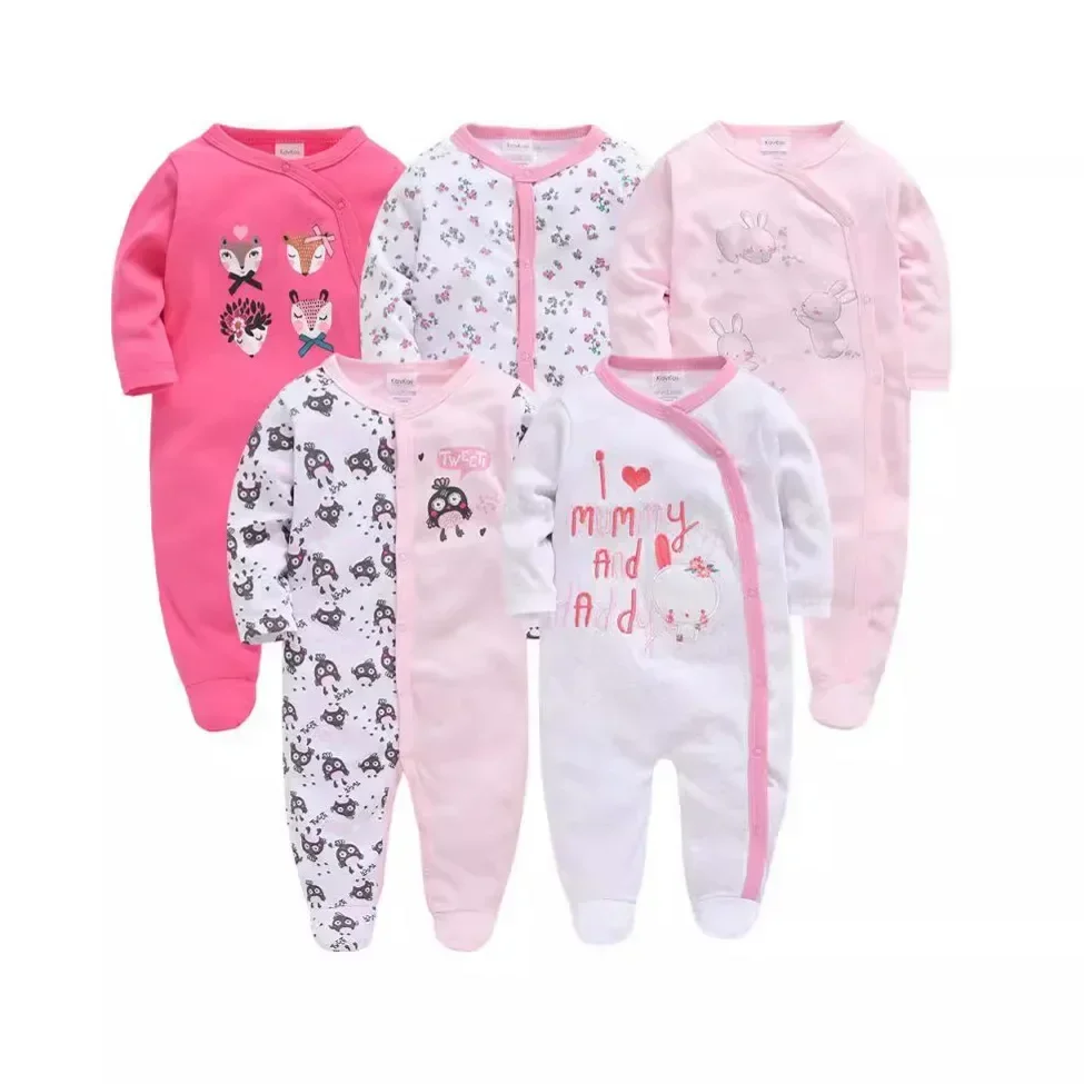 2024 Autumn New Long-sleeved Cartoon Newborn Clothes Baby Onesie Barboteuse Ete Bebe Garcon Baby Romper Newborn Baby Clothes