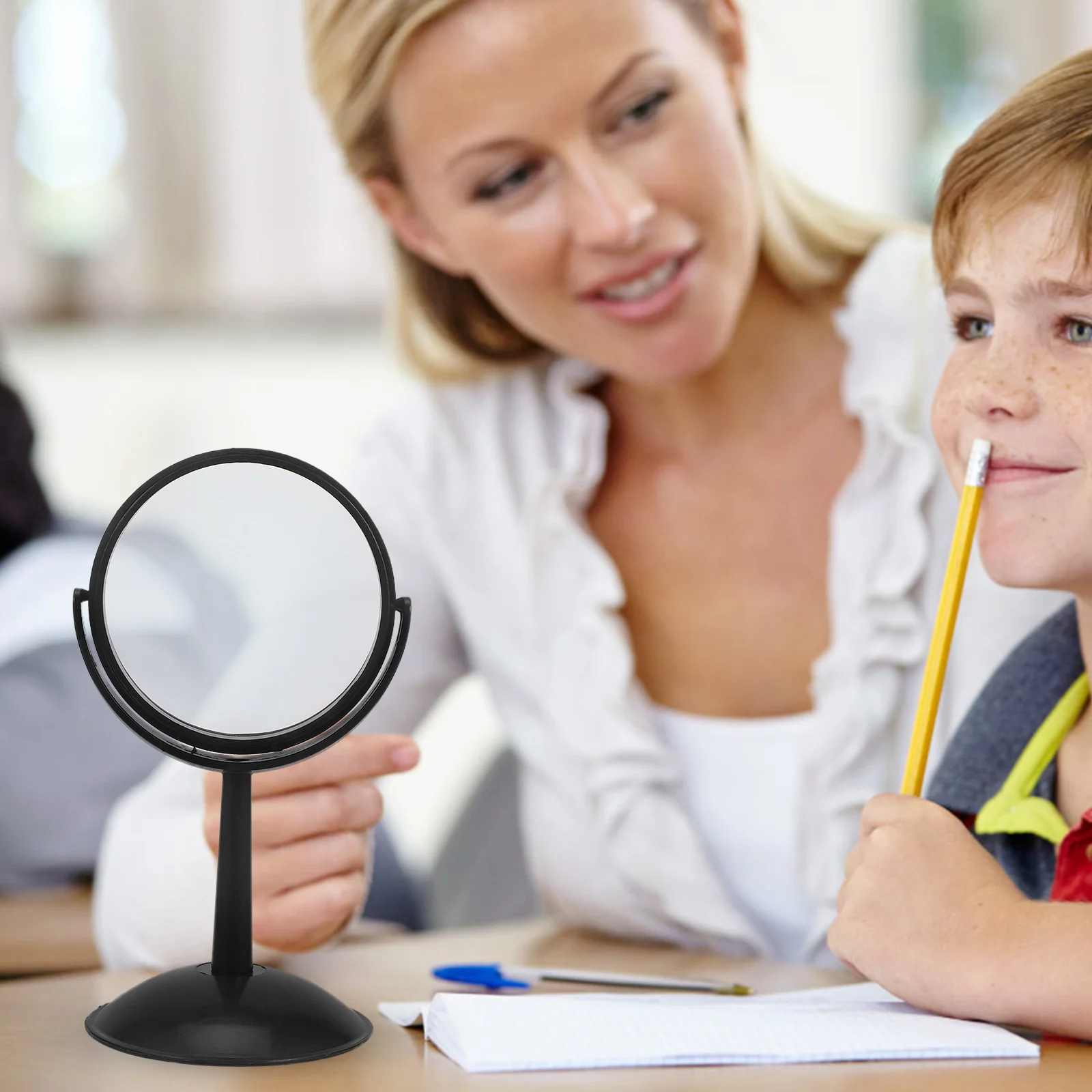 

Convex Lens Mirror with Stand Optical Experimental Safety Geometric Optics Kit Black Light Refraction Science