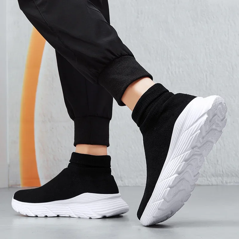 Winter High Top Sneakers Männer Mode Lässig Grün frauen Laufschuhe Plattform Slip-on Original Herren Trainer tenis masculino