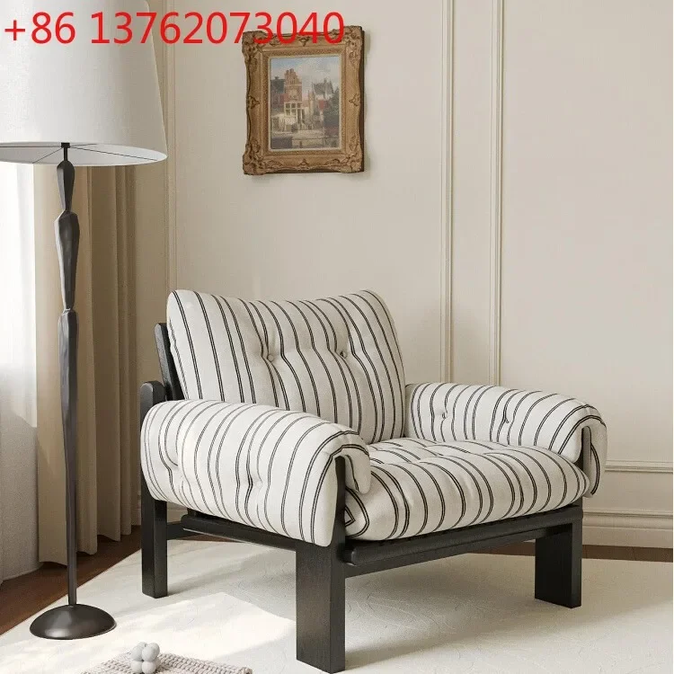 

2026 medieval French retro style single sofa chair living room balcony leisure chair