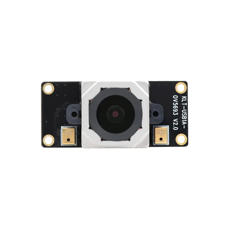 Waveshare OV5693 5MP USB Camera, Fixed-focus, Auto Focusing, M12 Camera Module, Onboard Dual Microphones