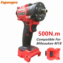 Electric Cordless Wrench Brushless Screwdriver Compatible For Milwaukee M18 Battery Drill Service Tool Car Truck Repair