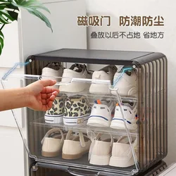 ME1 Children's shoe box Household acrylic transparent shoe rack baby children's shoe cabinet drawer type dust storage box